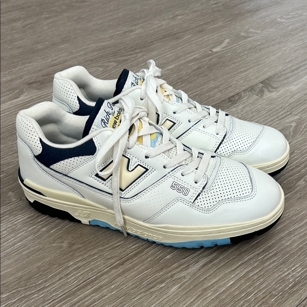 Men’s Rich Paul for New Balance 550s “white navy”